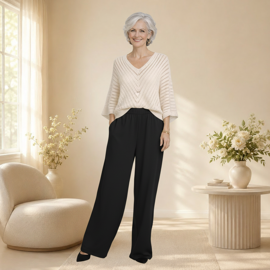 Pantalon fluide (pallazo) Bali 8794