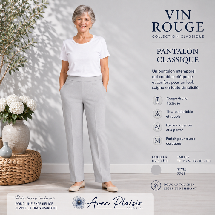 Pantalon VIN ROUGE style 73155N