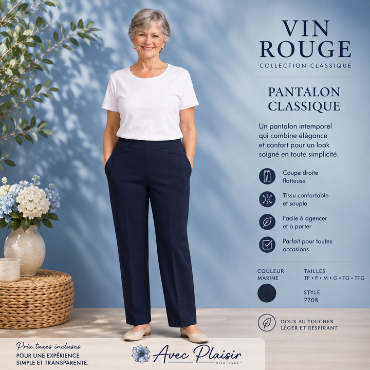 Pantalon VIN ROUGE style 73155N