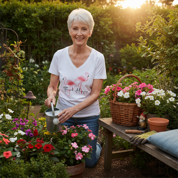 T-shirt flamants roses
