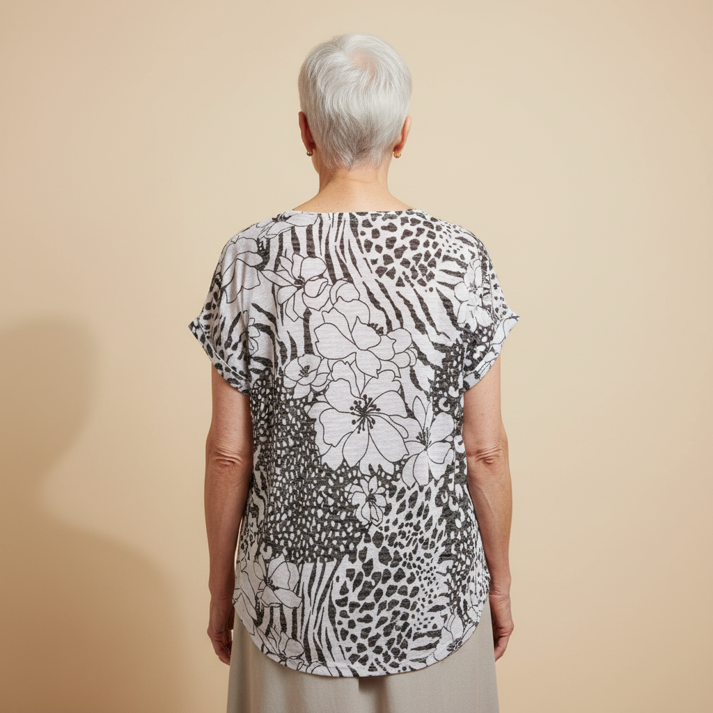 T-shirt à motifs floraux de Moffi