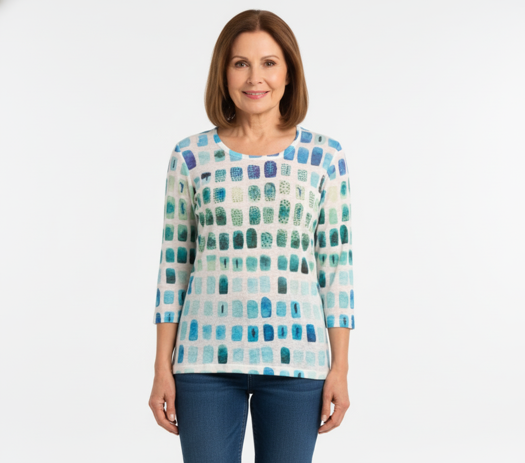 Chandail à motifs géométriques – Moffi