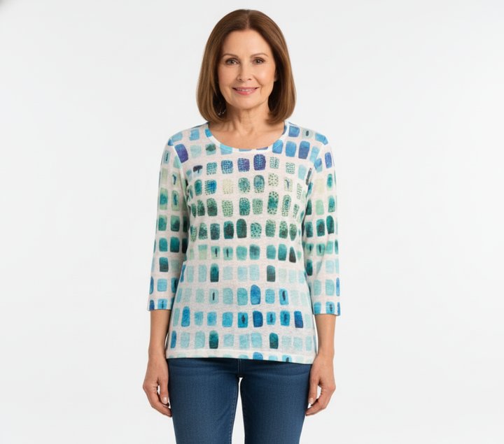 Chandail à motifs géométriques – Moffi