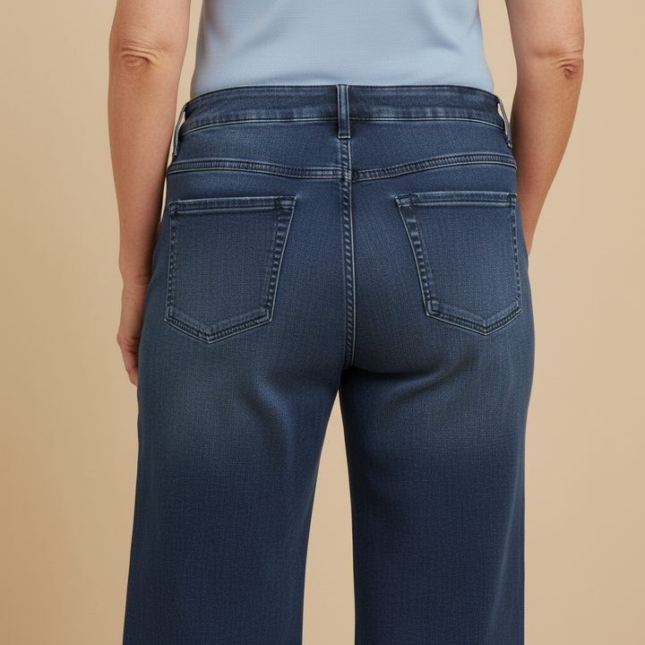 Jeans Gaucho en Denim: Élégance Décontractée au Quotidien Style PR-23-MS
