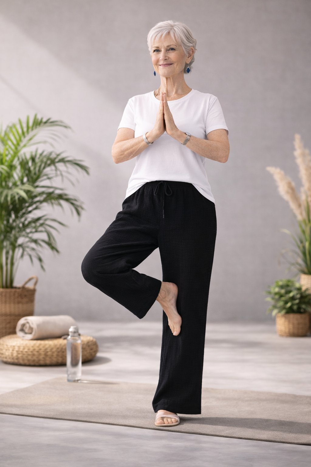 Pantalon en coton CHERISHH style C6414