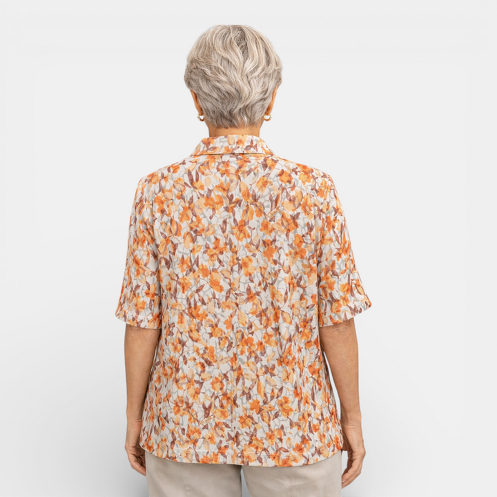 Blouse CRYSTAL style S16-4982-col-orange