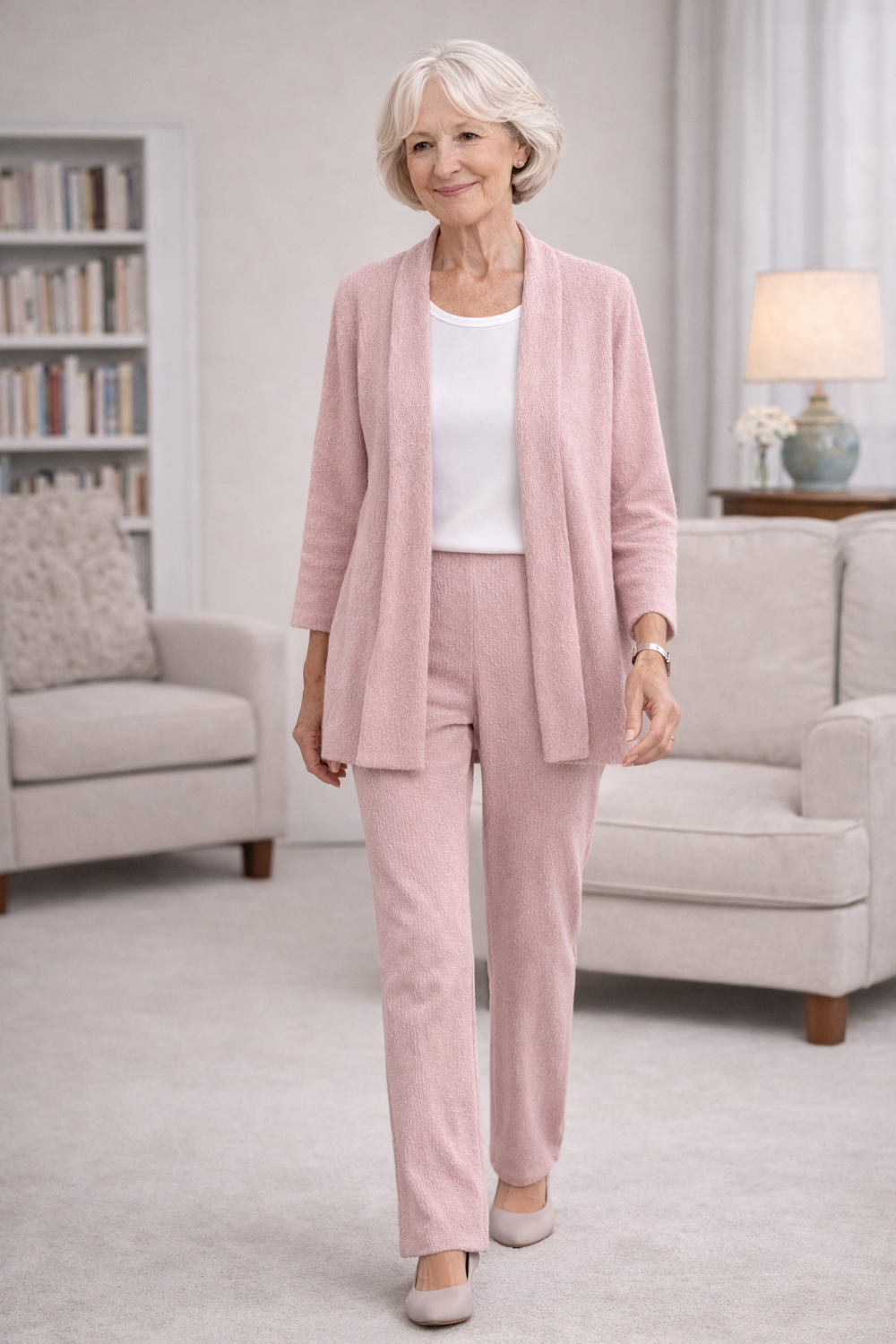 Cardigan ISCA style 3134-5088 - ROSE