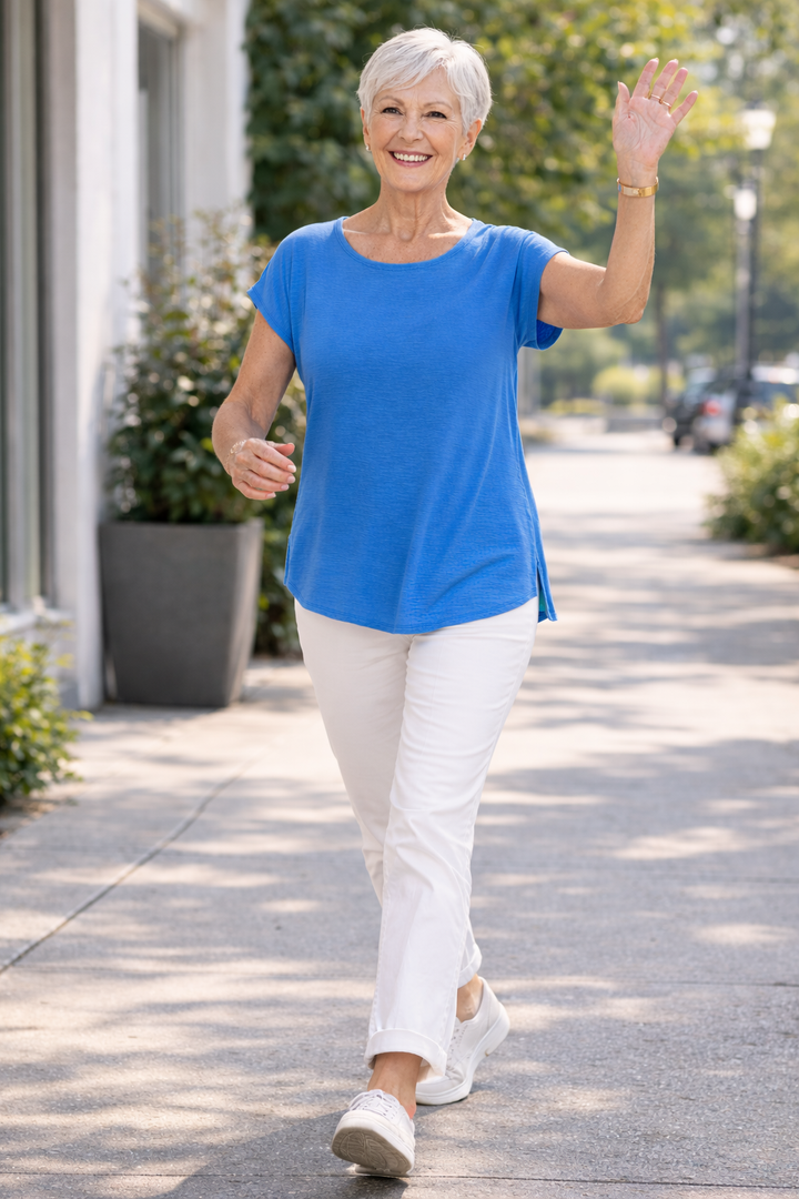 Tunique ISCA style 8844-5099 - BLEU