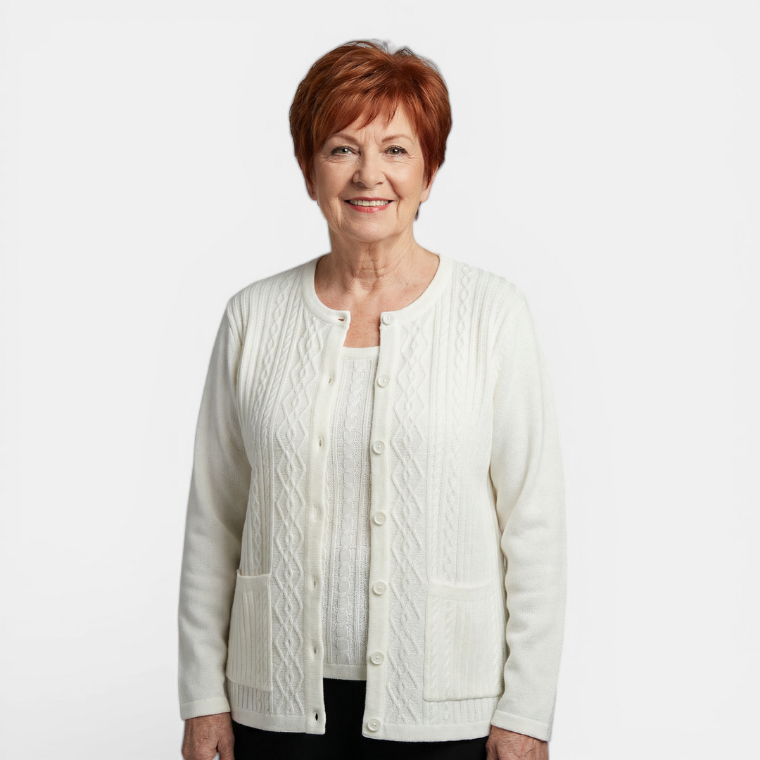 Cardigan MADONA style 16906 - BLANC