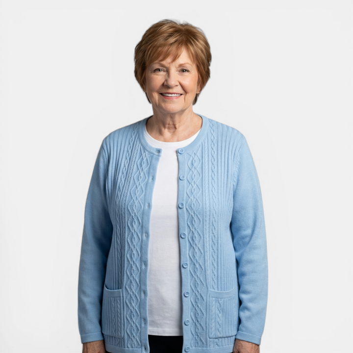 Cardigan MADONA style 16906 - BLANC