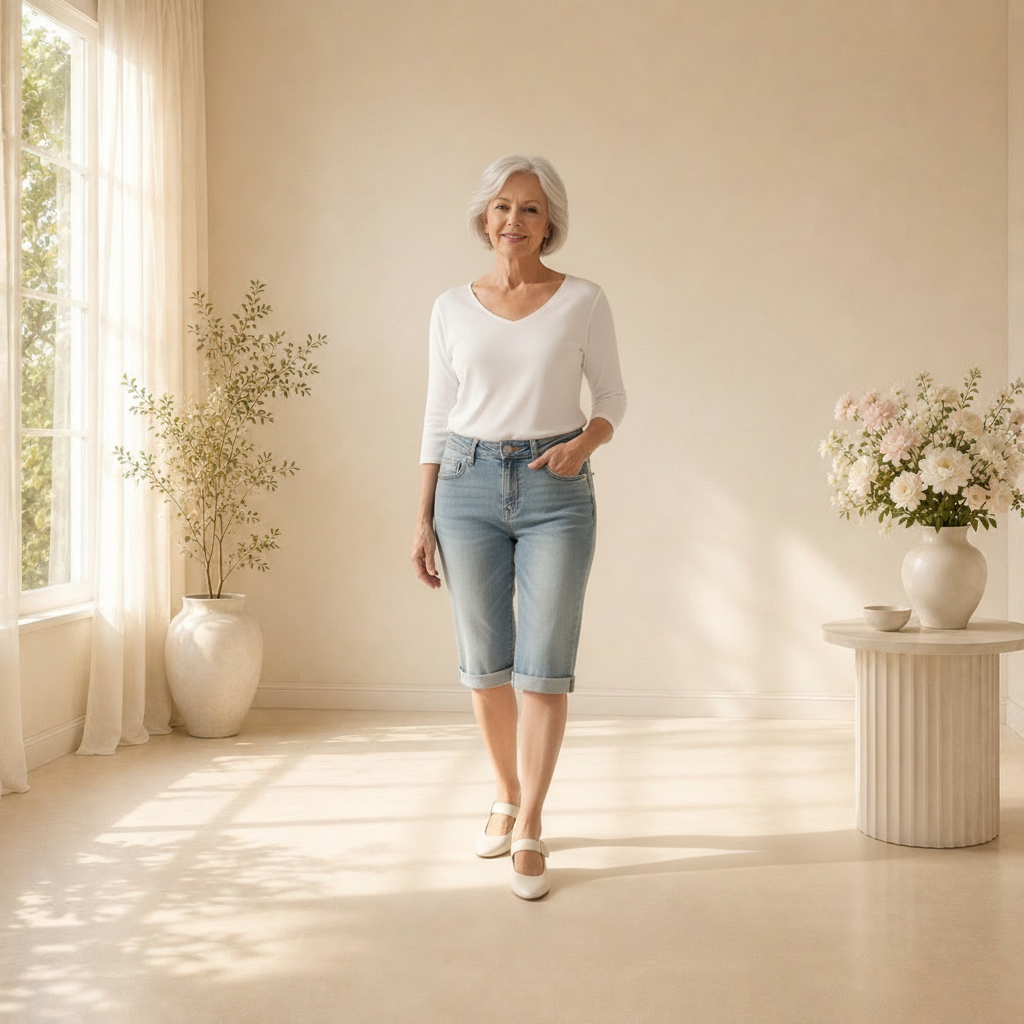 Capri en Denim Carreli : Chic et Confort pour l'Été PR-20-F